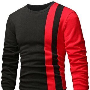 Black And Red Mens Sweatshirt